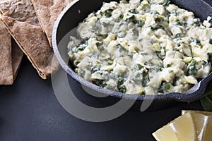 Pan of Spinach Artichoke Dip