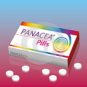 Panacea Medicine Pills Packet Box Tablets