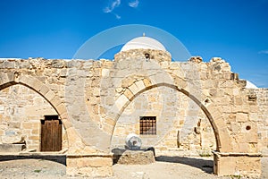 Panagia Odigitria or Virgin Mary church with ruined arch, Kouklia village, Paphos region, Cyprus