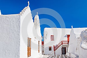 Panagia Paraportiani most famous church in the Old Town of Mykonos, Chora