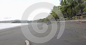 Panama Armuelles beach panoramic view