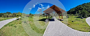 Panama, Boquete, gazebo in the nature park