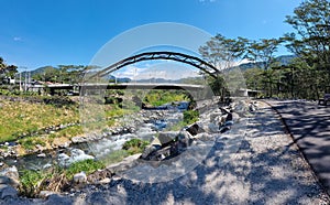 Panama, Boquete, new trail along the banks of the Caldera river