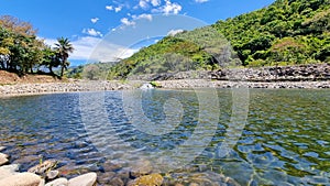 Panama, Boquete town, artificial lake in the central park