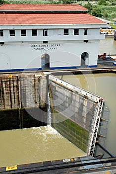 Panama Canal closed locks
