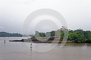 Panama - Canal Construction of the new expanded locks on the canal