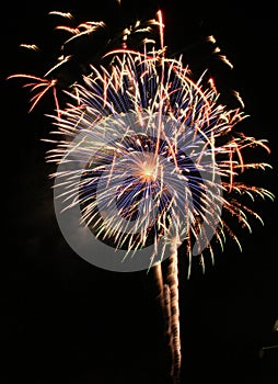 Panama City Beach florida Fireworks time lapse celebration pyrotechnics