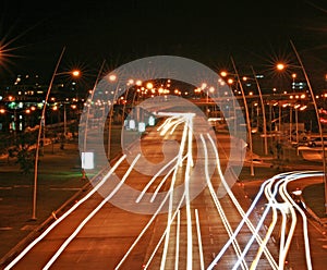 Panama-city at night