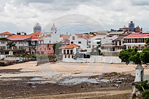 PANAMA CITY, PANAMA - MAY 27, 2016: View of Casco Viejo Historic Center of Panama Ci