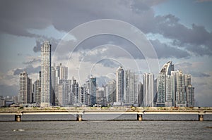 Panama City, Panama in panorama