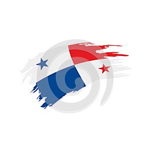 Panama flag, vector illustration