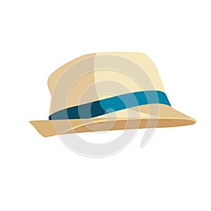 Panama hat. Vector illustration