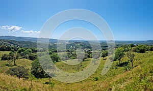 Panama, Nancitos, panoramic view of the hills and the Pacific coast