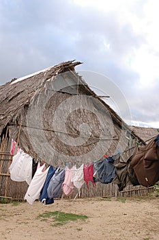 Panama native house san blas islands photo