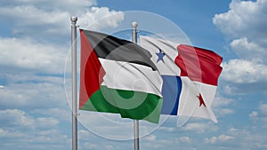 Panama and Palestine two flags