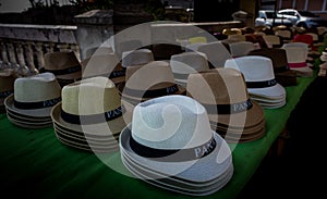 Panama, Panama Citi hats with the inscription Panama photo