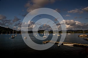 Panama, Portobelo old fortress is a beautiful bay in the Atlantic