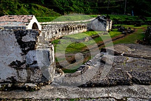 Panama, Portobelo old fortress is a beautiful bay in the Atlantic