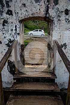 Panama, Portobelo old fortress is a beautiful bay in the Atlantic