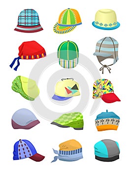 Panamas and caps for boys