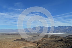 Panamint Valley Southern California Mountain Range in Desert