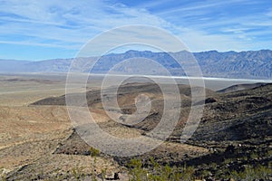 Panamint Valley Southern California Mountain Range in Desert