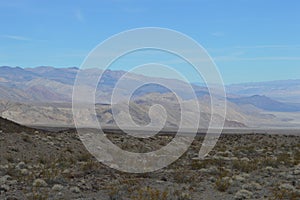 Panamint Valley Southern California Mountain Range in Desert
