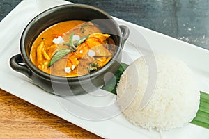 Panang curry chicken soup