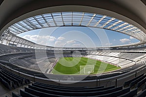 panaram view inside soccer stadio - fussballstadion panorama vor Spielbeginn
