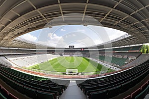 panaram view inside soccer stadio - fussballstadion panorama vor Spielbeginn