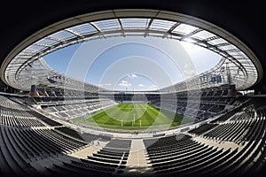 panaram view inside soccer stadio - fussballstadion panorama vor Spielbeginn