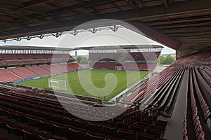 panaram view inside soccer stadio - fussballstadion panorama vor Spielbeginn