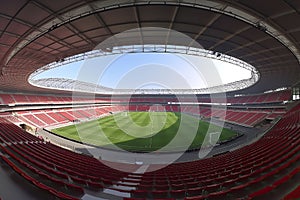 panaram view inside soccer stadio - fussballstadion panorama vor Spielbeginn