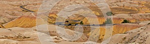 Panaramics of Yellow Mounds Badlands National Park in the Black Hills of South Dakota