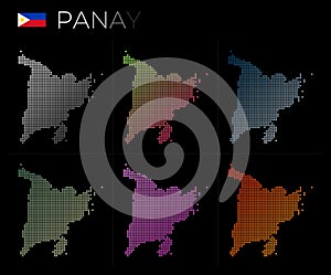 Panay dotted map set.