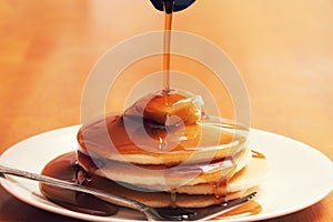 Pancake Breakfast Plate Meal photo