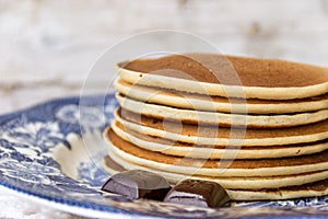 Pancake with chocolate