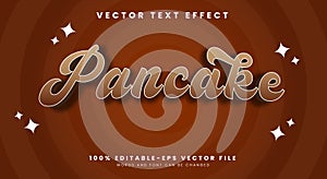 Pancake 3D Editable Text Effect