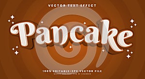 Pancake 3d editable text effect Template