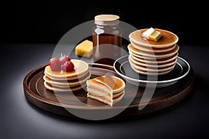 pancake with huney generative AI