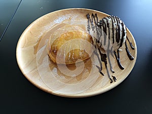 pancake and icecream