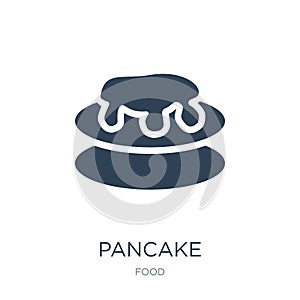 pancake icon in trendy design style. pancake icon isolated on white background. pancake vector icon simple and modern flat symbol