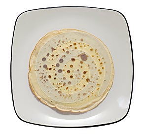 Pancake on plate