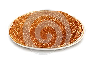 Pancake on plate