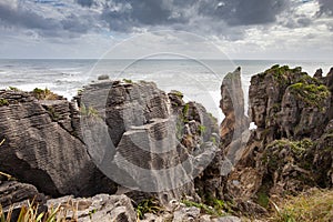 Pancake rocks and blowholes, Punakaiki New zealand