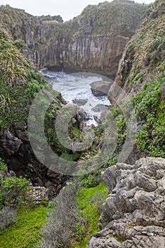 Pancake rocks and blowholes, Punakaiki New zealand