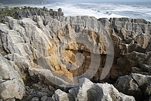 Pancake rocks and blowholes, Punakaiki New zealand