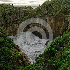 The Pancake Rocks at Punakaiki, Greymouth, West Coast, South Island, New Zealand