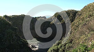 Pancake rocks at the Westcoast, southern island, New-Zealand