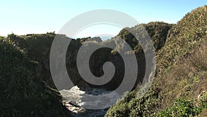 Pancake rocks at the Westcoast, southern island, New-Zealand